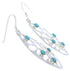 Southwest Turquoise Sterling Silver Hook Earrings Jewelry JX22911